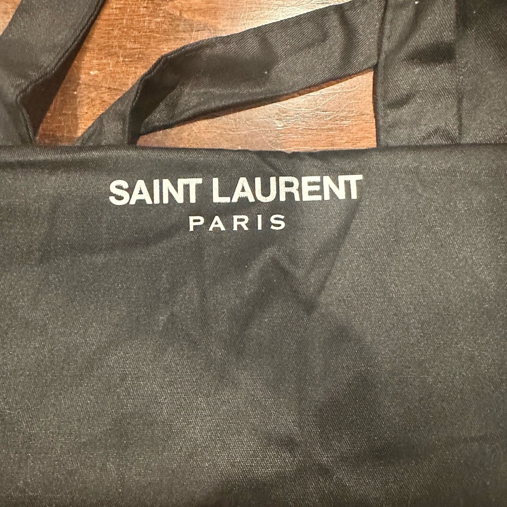 Saint Laurent Black Canvas Tote - Picture 2 of 2